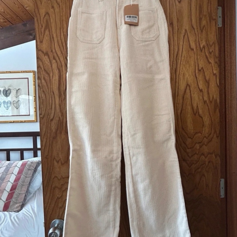 Reformation Jeans Bone Corduroys